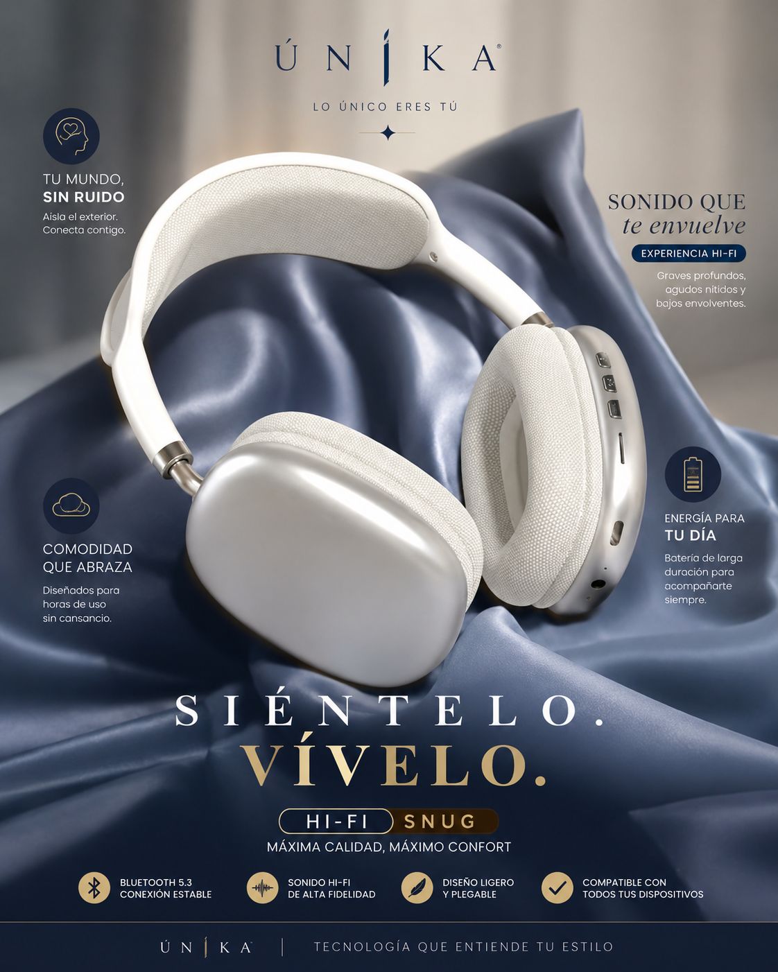 Audifonos Bluetooth IQ Plus Diadema