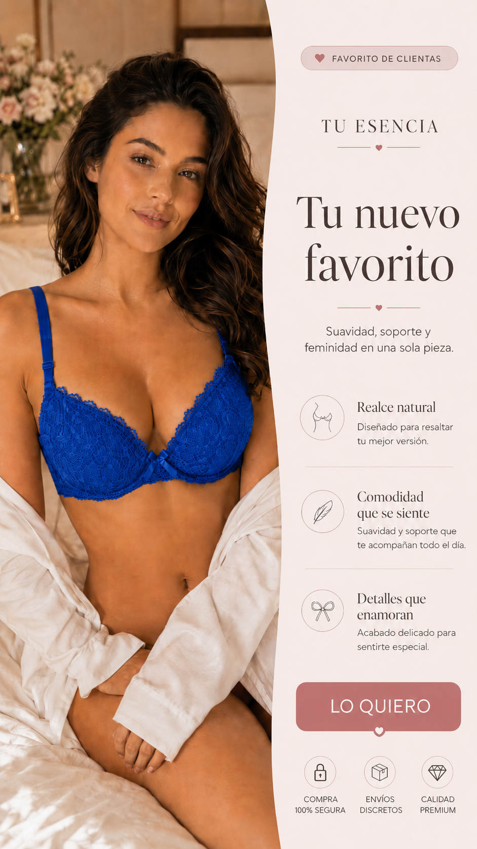 🌸 Brasier Únika™ Soft Lace 5 | Comodidad, Soporte y Elegancia