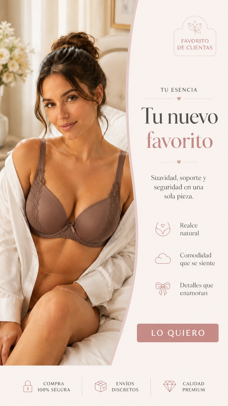 🌸 Brasier Únika™ Soft Lace | Comodidad, Soporte y Elegancia
