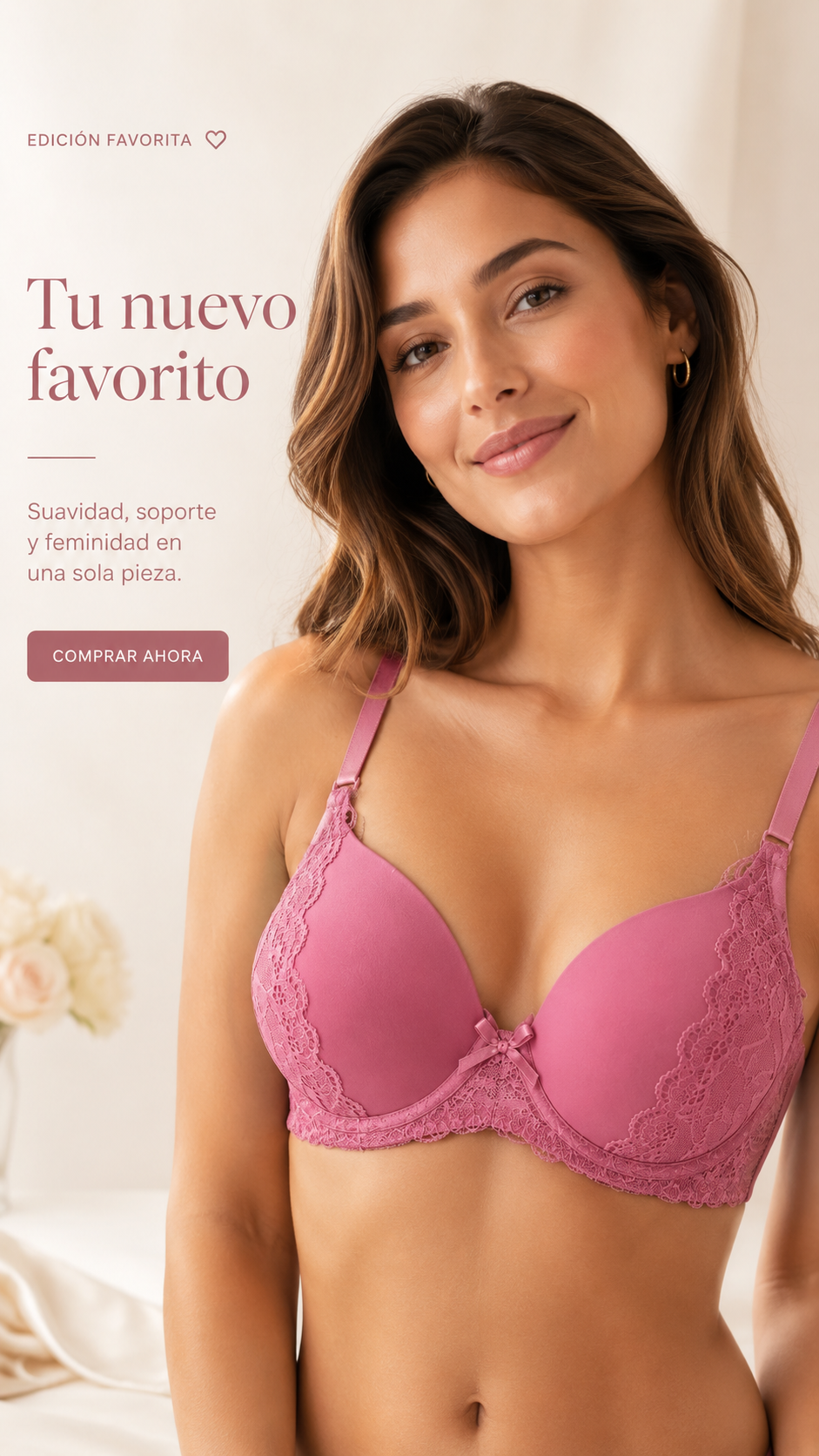 🌸 Brasier Únika™ Soft Lace | Comodidad, Soporte y Elegancia