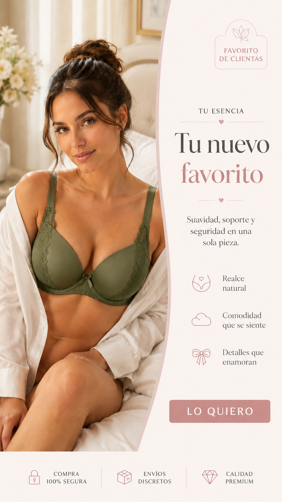 🌸 Brasier Únika™ Soft Lace | Comodidad, Soporte y Elegancia