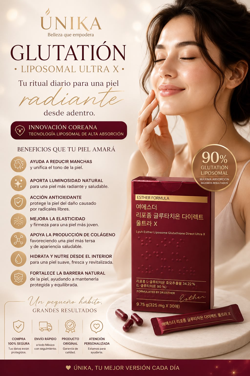 K-Beuty Glutatión Liposomal Ultra X | Tu Ritual de Luminosidad Diaria
