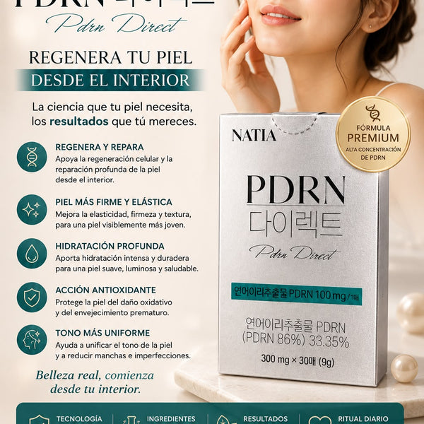 K-Beuty PDRN Direct NATIA – Regeneración Celular y Luminosidad de la Piel desde el Interior